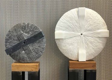 Rosa Nera en Rosa Bianca, Marble, Marquina en Statuario puro